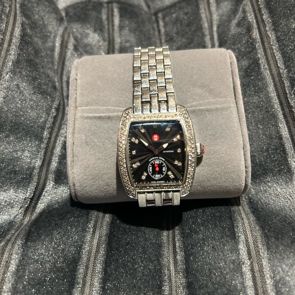 Michele women’s watch diamond Urban Mini - Picture 2 of 4
